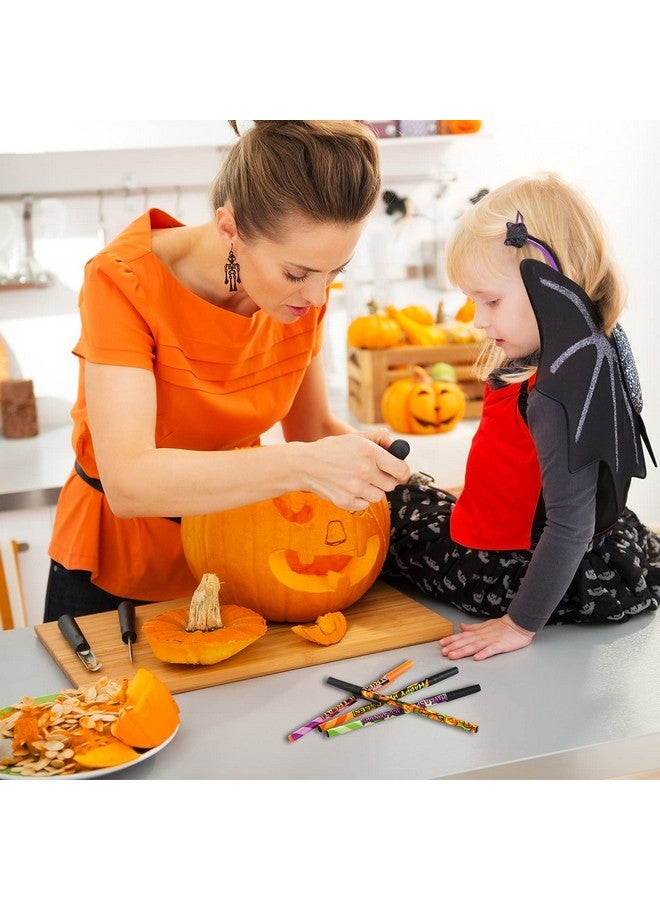 Sunshane 24 Pieces Halloween Pens Spider Bat Pumpkin Stick Pens Holiday Ballpoint Pens For Halloween Home Decor Party Gift School Office Use - Image 2