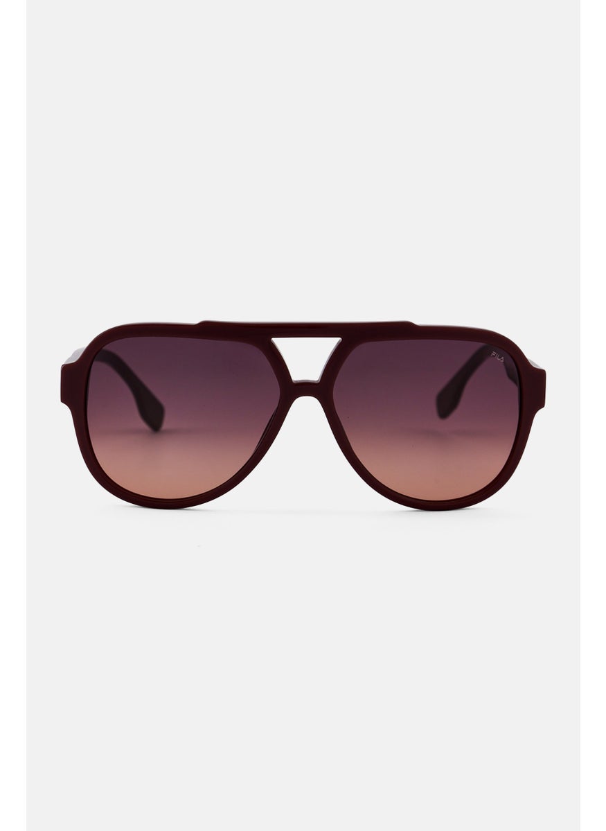 FILA Men SFI459 Aviator Sunglasses, Brown  - Image 1