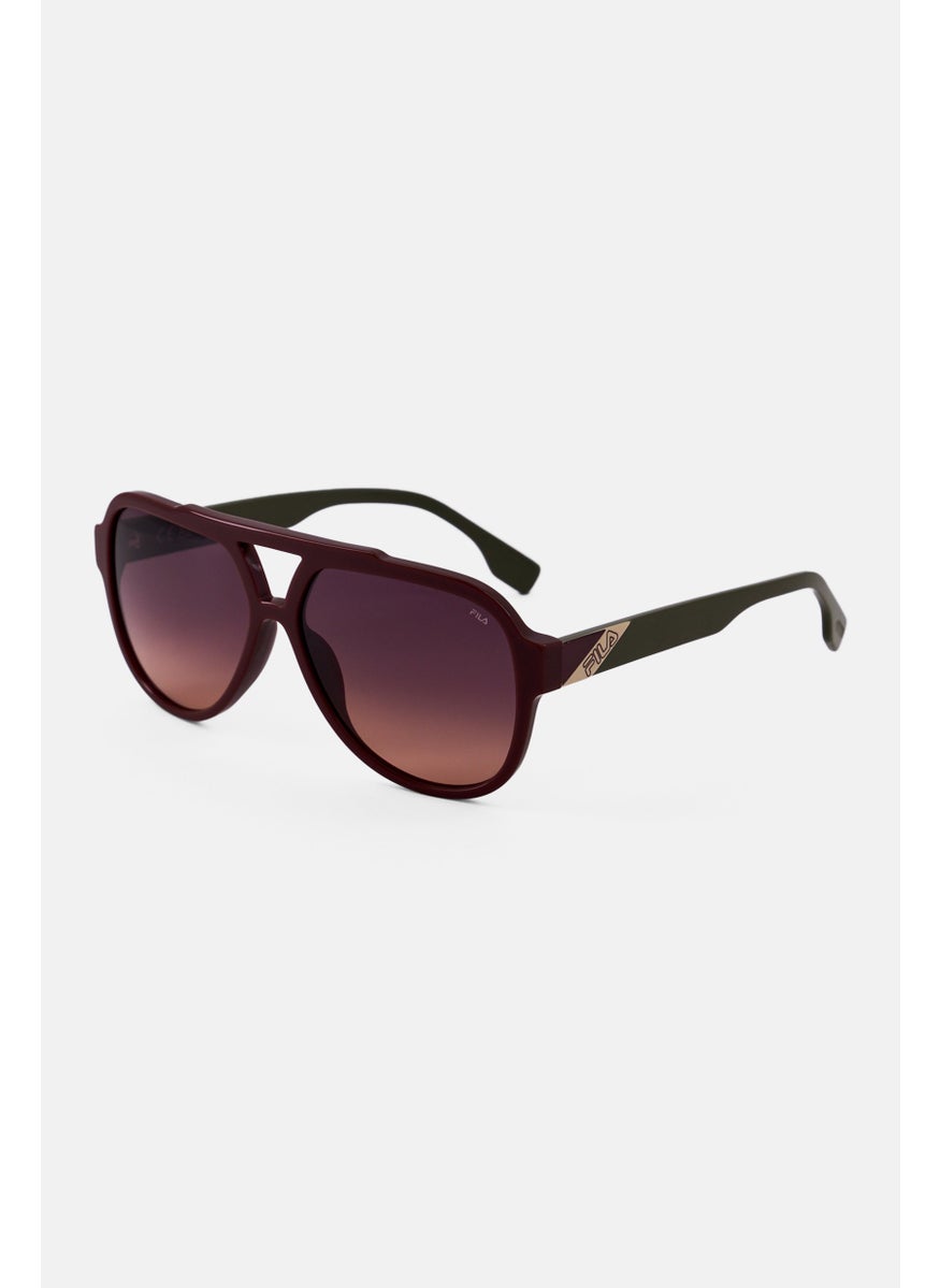FILA Men SFI459 Aviator Sunglasses, Brown  - Image 2