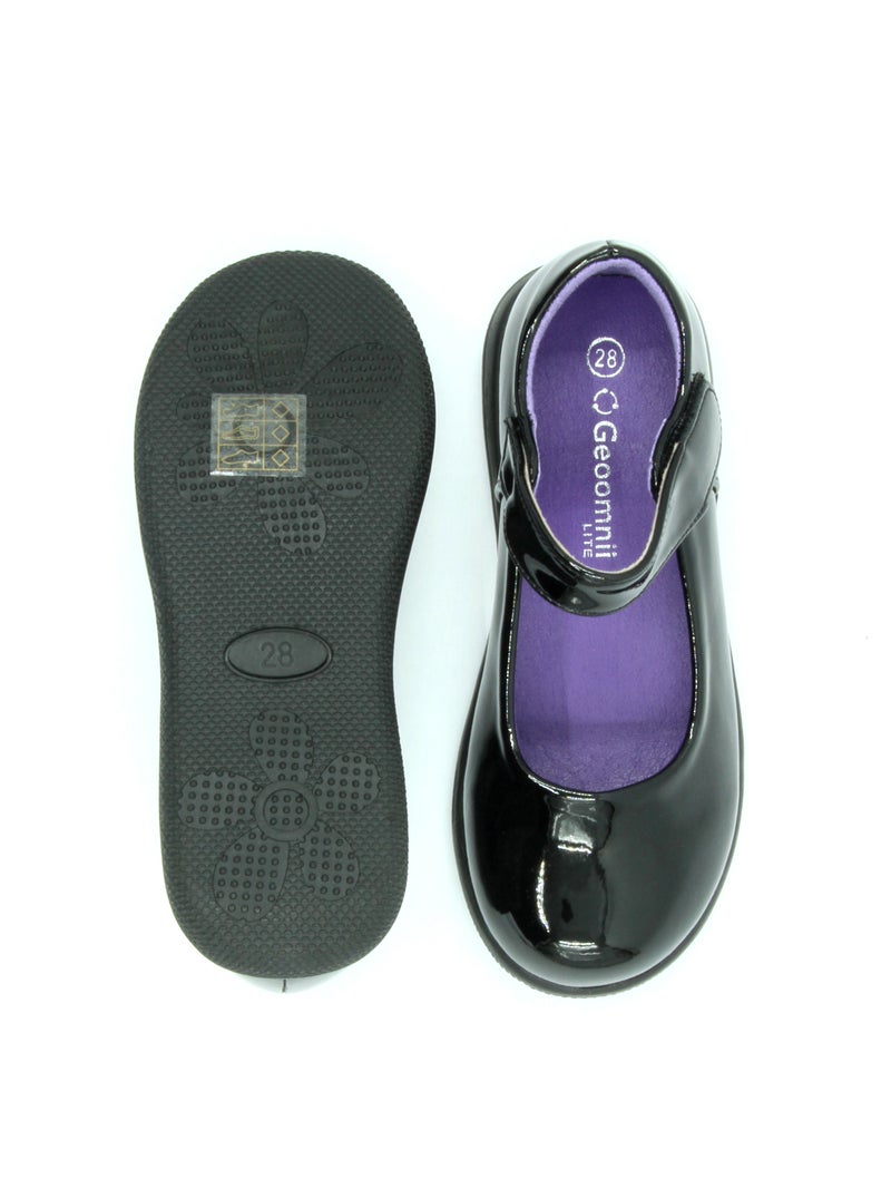 Geoomnii Girls School Shoes – Comfortable Black Formal Uniform Footwear for Daily Wear | Non-Slip Sole, Durable Stitching, Cushioned Insole | Back to School Essentials - Image 4