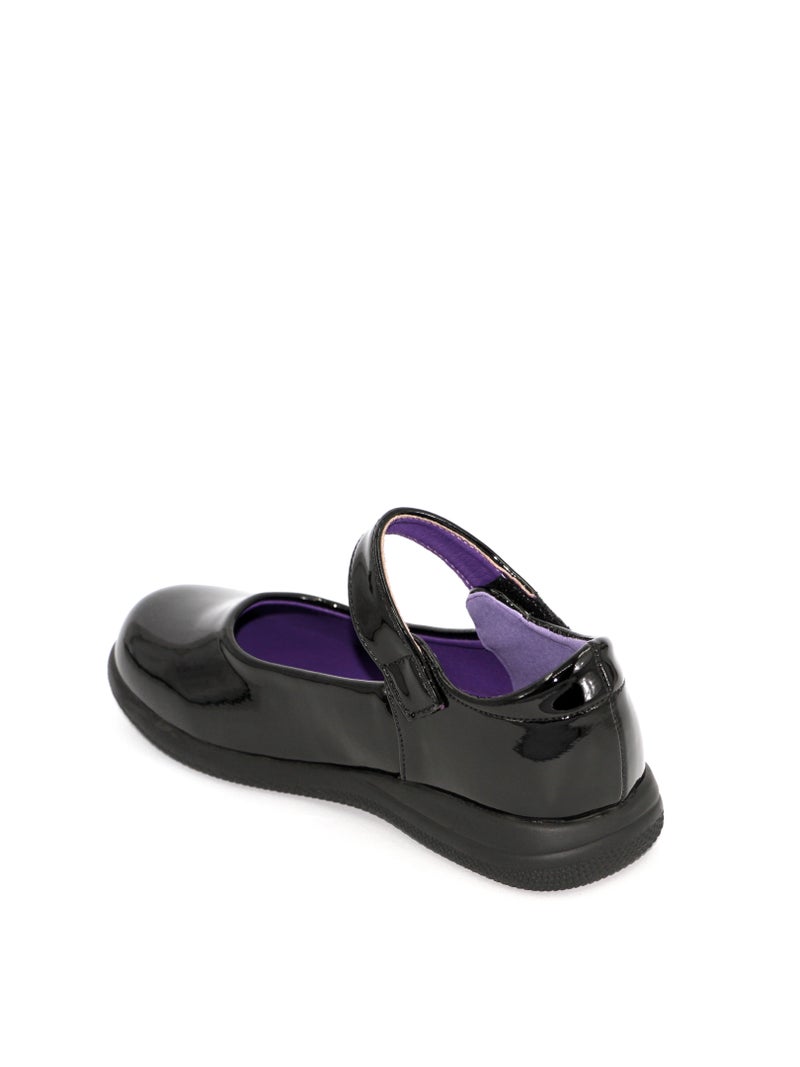 Geoomnii Girls School Shoes – Comfortable Black Formal Uniform Footwear for Daily Wear | Non-Slip Sole, Durable Stitching, Cushioned Insole | Back to School Essentials - Image 1