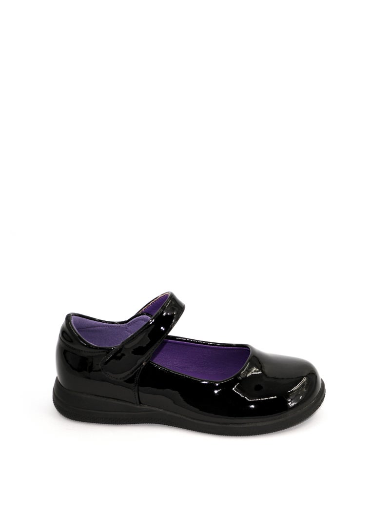 Geoomnii Girls School Shoes – Comfortable Black Formal Uniform Footwear for Daily Wear | Non-Slip Sole, Durable Stitching, Cushioned Insole | Back to School Essentials - Image 3