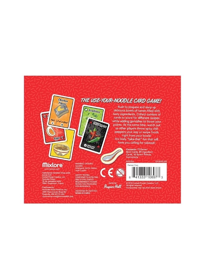 Mixlore Ramen Fury Card Game | Take-Out Themed Strategy Game | Fun Family Game for Adults and Kids | Ages 8+ | 2-5 Players | Average Playtime 30 Minutes | Made - Image 4