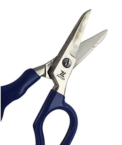 Zeluga 12-229 5in. Heavy Duty Stainless Steel Electrician's Scissor with Ergonomic Handle - Image 4
