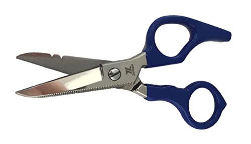 Zeluga 12-229 5in. Heavy Duty Stainless Steel Electrician's Scissor with Ergonomic Handle - Image 1