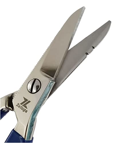 Zeluga 12-229 5in. Heavy Duty Stainless Steel Electrician's Scissor with Ergonomic Handle - Image 5