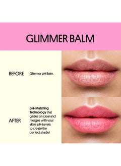 Winky Lux Glimmer Balm Ph Lip Balm Color Changing Lipstick And Tinted Lip Balm Vegan & Cruelty Free Lip Balm Hydrate & Plump Pink Shimmer Lipstick Rosé  - Image 4