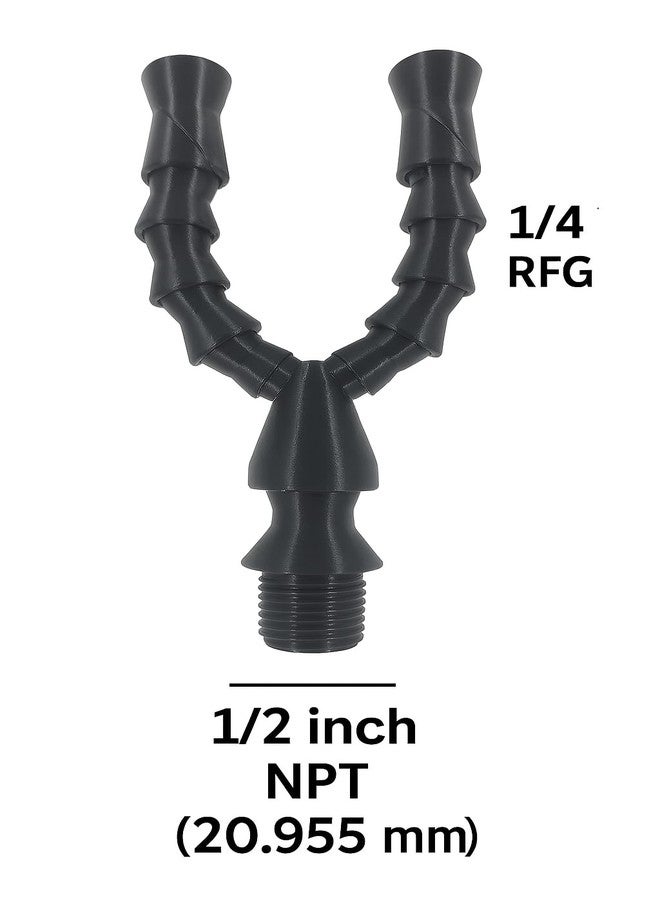 3DReeF Dual Random Flow Generator Kit Compatible with Fluval Flex-Spec-EVO Aquariums 1/4in RFG Nozzles, Reef Safe PETG - Image 3