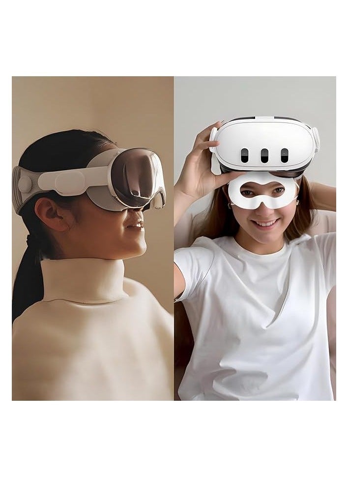 Raxoom - 50Pcs Disposable VR Sweat Masks, Breathable Cover Eye Mask for Oculus Quest 3, Quest 2 & Apple Vision Pro, Hygienic Face Guards for Active Gaming - Image 1