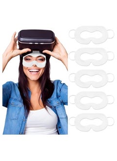 50Pcs Disposable VR Sweat Masks, Breathable Cover Eye Mask for Oculus Quest 3, Quest 2 & Apple Vision Pro, Hygienic Face Guards for Active Gaming