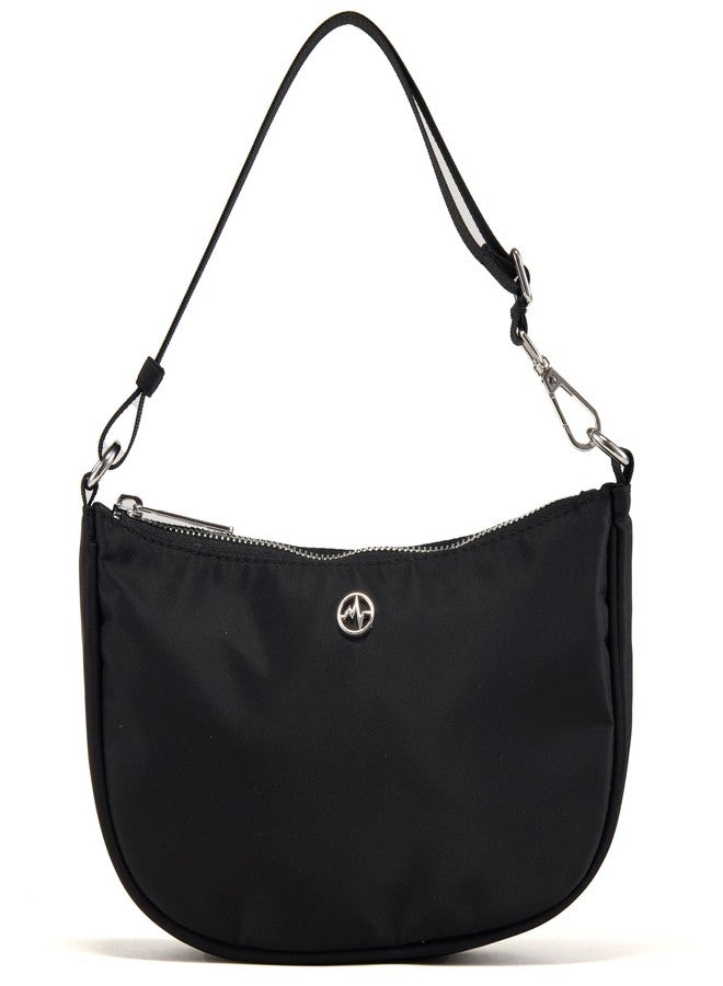 Pander Mini Shoulder Bag for Women Small Purse Lightweight Travel Bag with Multiple Pockets Water-Resistant Everyday Handbag, Black - Image 1