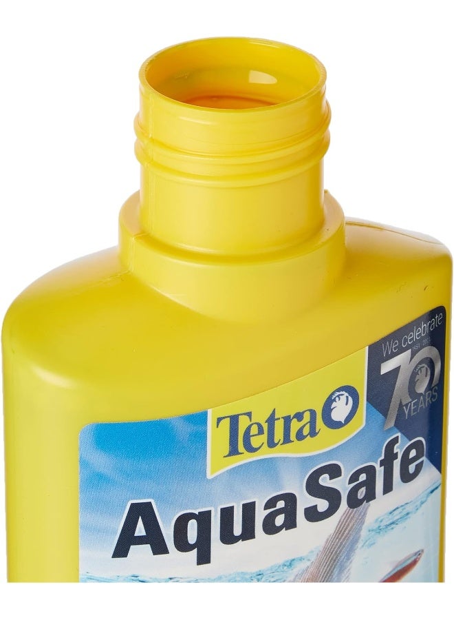 Tetra Tetra AquaSafe to Turn Tap Water into Safe and Healthy Water for Fish and Plants, 250 ml Yellow  - Image 3
