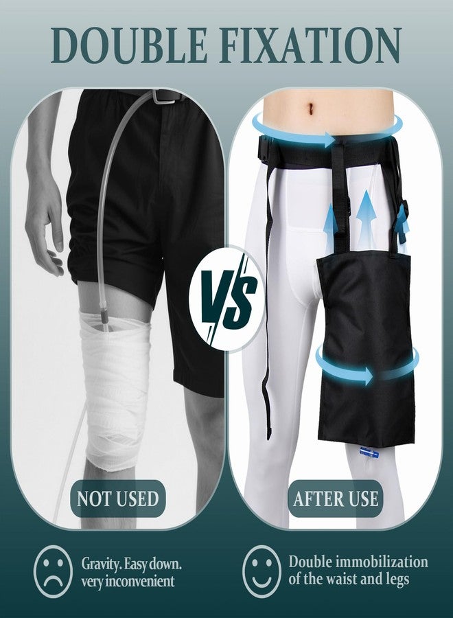 ZXMOBY 3-Way Adjustable Catheter Leg Bag Holder,Waist Leg Straps + Height-Adjustable Pouch for Secure Catheter/Ostomy Care - Secure, Hands-Free Pouch for Men Women - Image 3