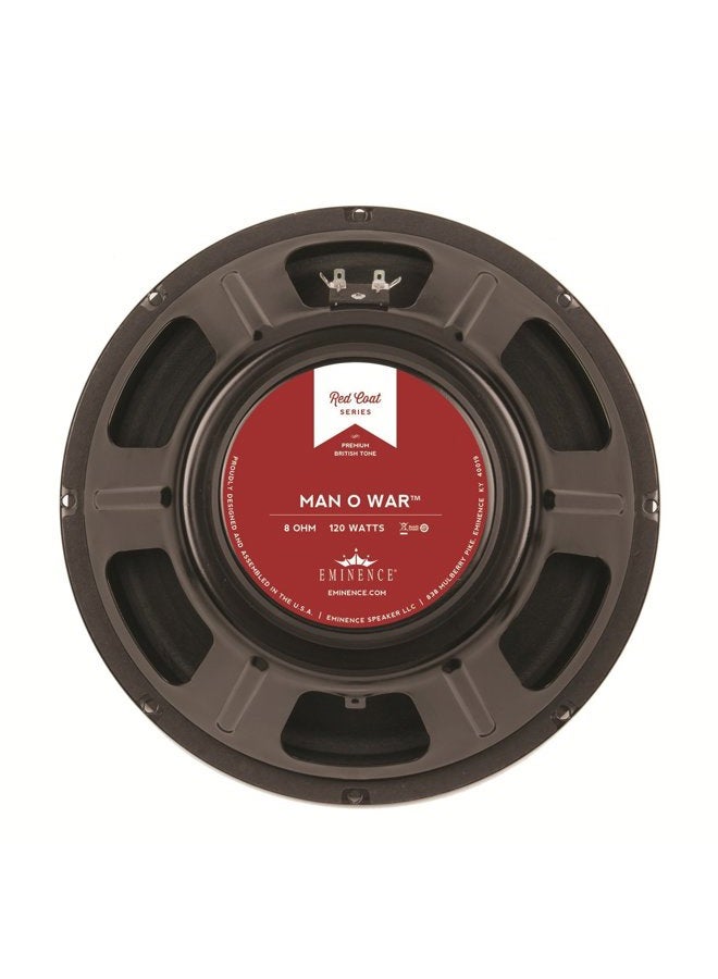 EMINENCE Red Coat Series Man O War 12" Guitar Speaker, 120 Watts at 8 Ohms - Image 1