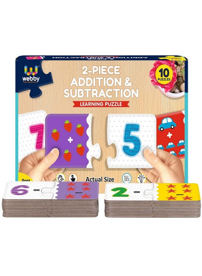 Webby Addition Subtraction 2 Pieces Learning Pack Jigsaw Puzzle, Montessori Early Educational Pre School Puzzle Toys for 3+ Years Kid - Image 5