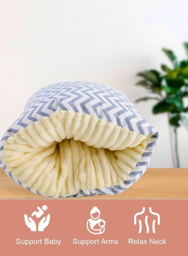 تشيس اب وسادة مهد مريحة، وسادة رضاعة من القطن الناعم لدعم الرضاعة الطبيعية، وسادة ذراع لإطعام الطفل أثناء السفر، محمولة، MF2912 - Image 2