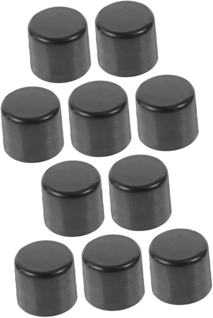 KICHOUSE 10pcs Foosball Table End Caps Plastic for Rods Easy Installation 0.90X0.90X0.80CM - Image 1