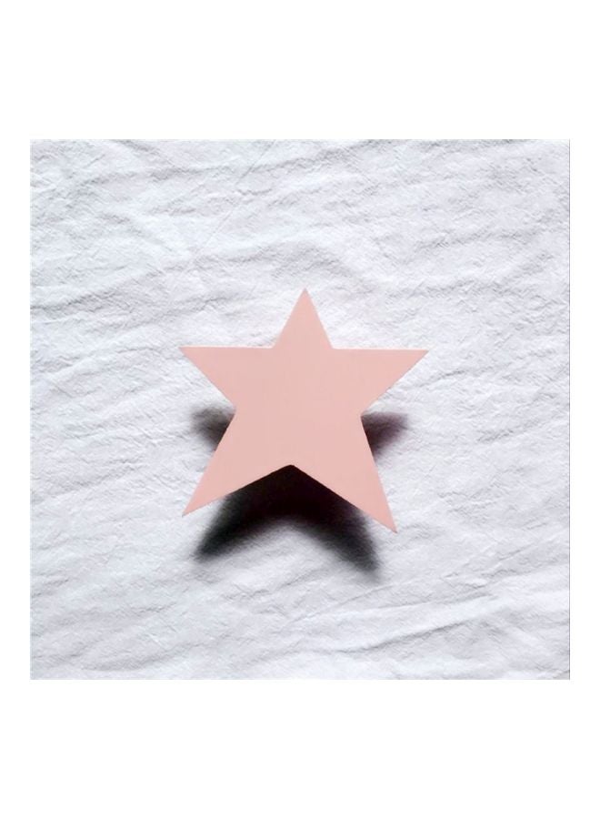 NIBEMINENT Pack Of 2 Qiangtie Five Point Star Themed Wall Hooks Pink 10x9centimeter