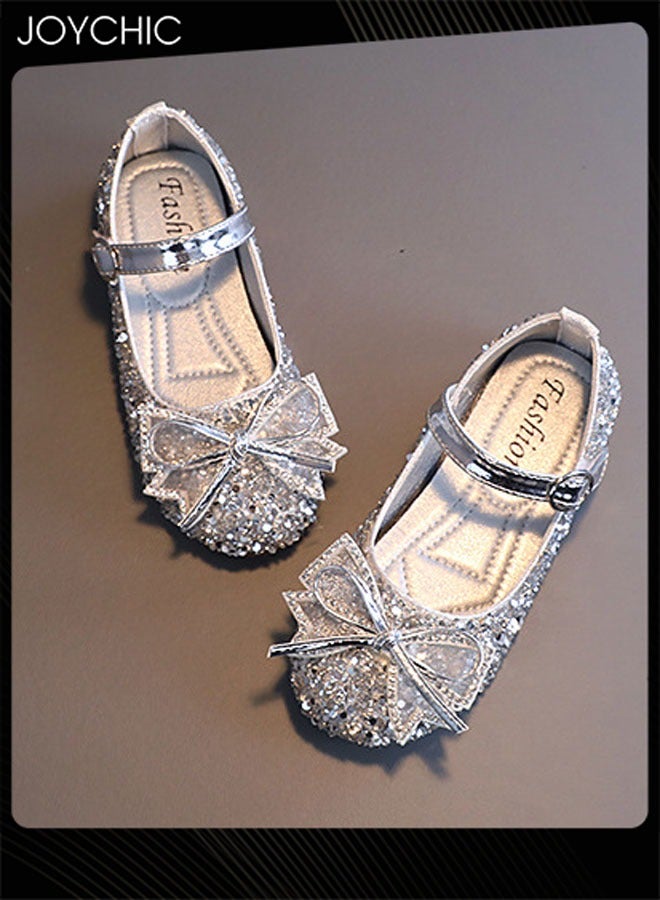 Joychic أحذية كريستال أميرة للبنات عصرية صيفية قابلة للتنفس ومريحة من الجلد الصنادل - Image 3
