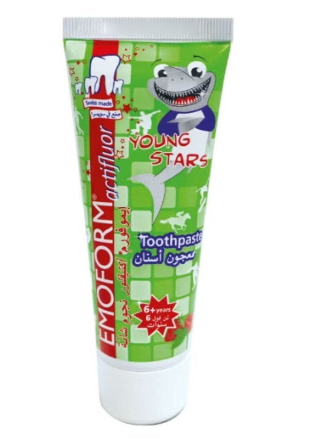 EMOFORM Actifluor Young Stars Toothpaste, 6+ Years, 75ml
