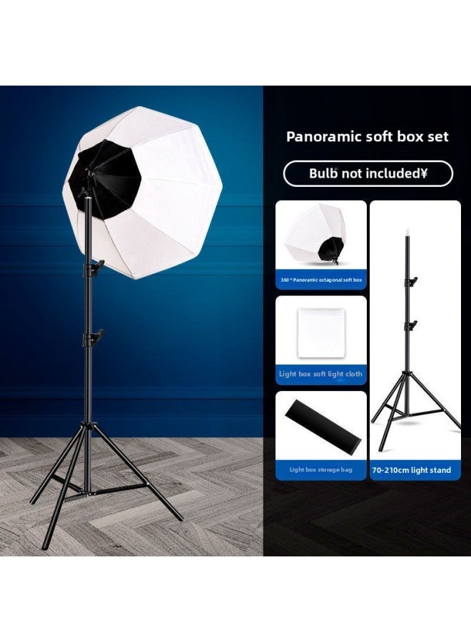 Live Broadcast Fill Light Lighting Lamp Photography Panoramic Suit Studio Fill Light Lamp Live Room Soft Light Box-Light Source Color:2m Bracket + [panorama Octagonal]  - Image 1