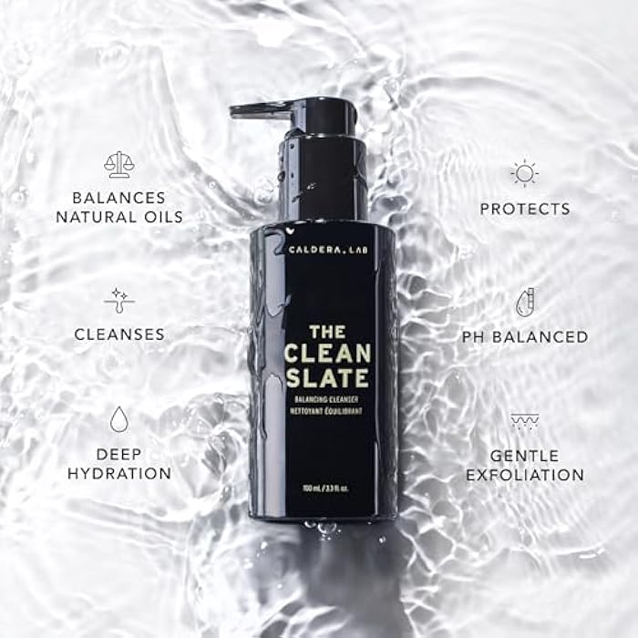 Caldera + Lab The Clean Slate | Men's Organic Foaming Facial Cleanser for Dry, Sensitive, & Normal Skin – Vegan, Natural & Antioxidant Packed Exfoliating Face Wash - Image 5