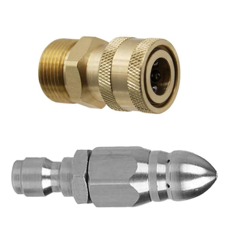 FIELDSTAR Premium Quick Connector Rotary Nozzle for Gutter, Sewer & Drain Cleaning | Fits JPT, Starq, Resqtech, Agaro, Shakti & More - Image 1
