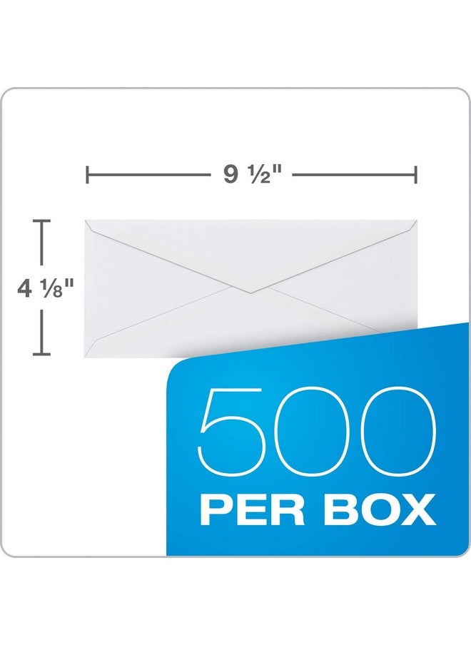 Columbian - 10 Envelopes Gummed Seal Executive Business 41/8 X 91/2 Inches White 500 Per Box (Co125) - Image 1