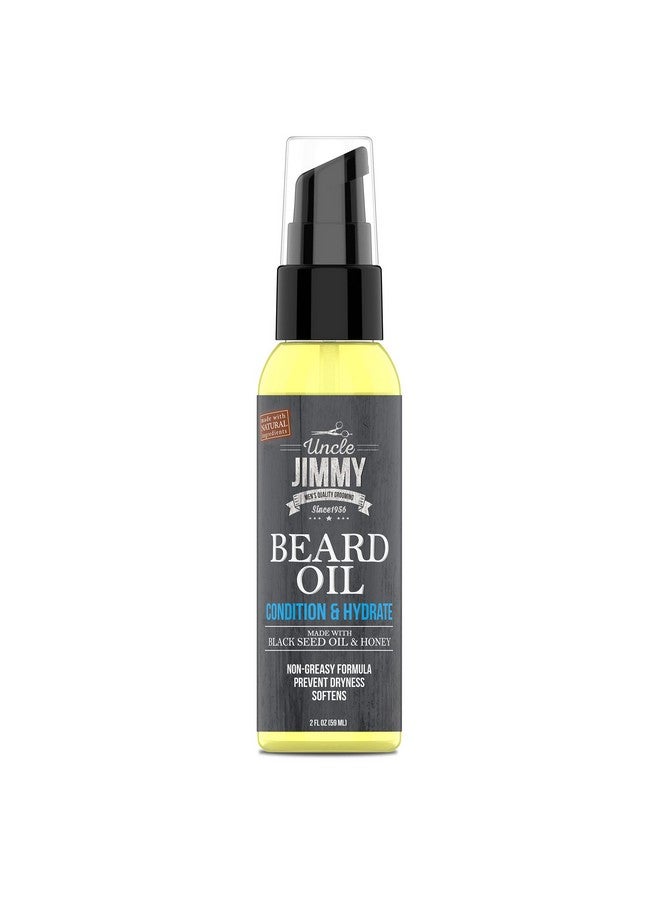 uncle jimmy Beard Oil Restores Moisture Softens And Reduces Beard Itch For Facial Hair Of All Lengths Made With Black Seed Oil & Honey 2Oz (T108) - Image 5