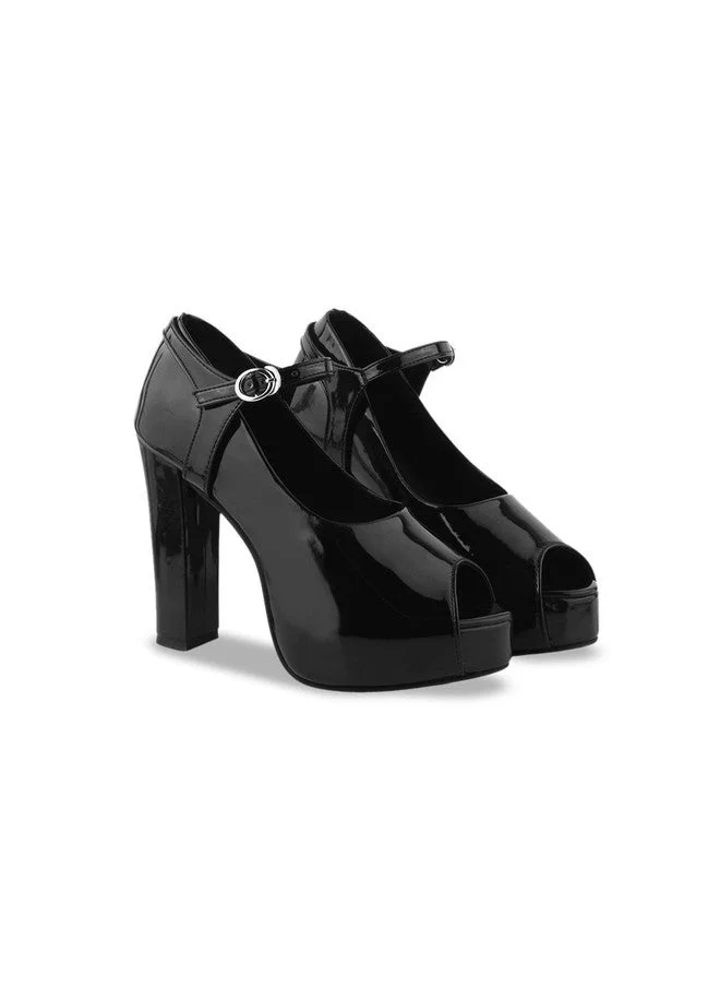 شوتوبيا Shoetopia Girls Block Mary Janes with Bows