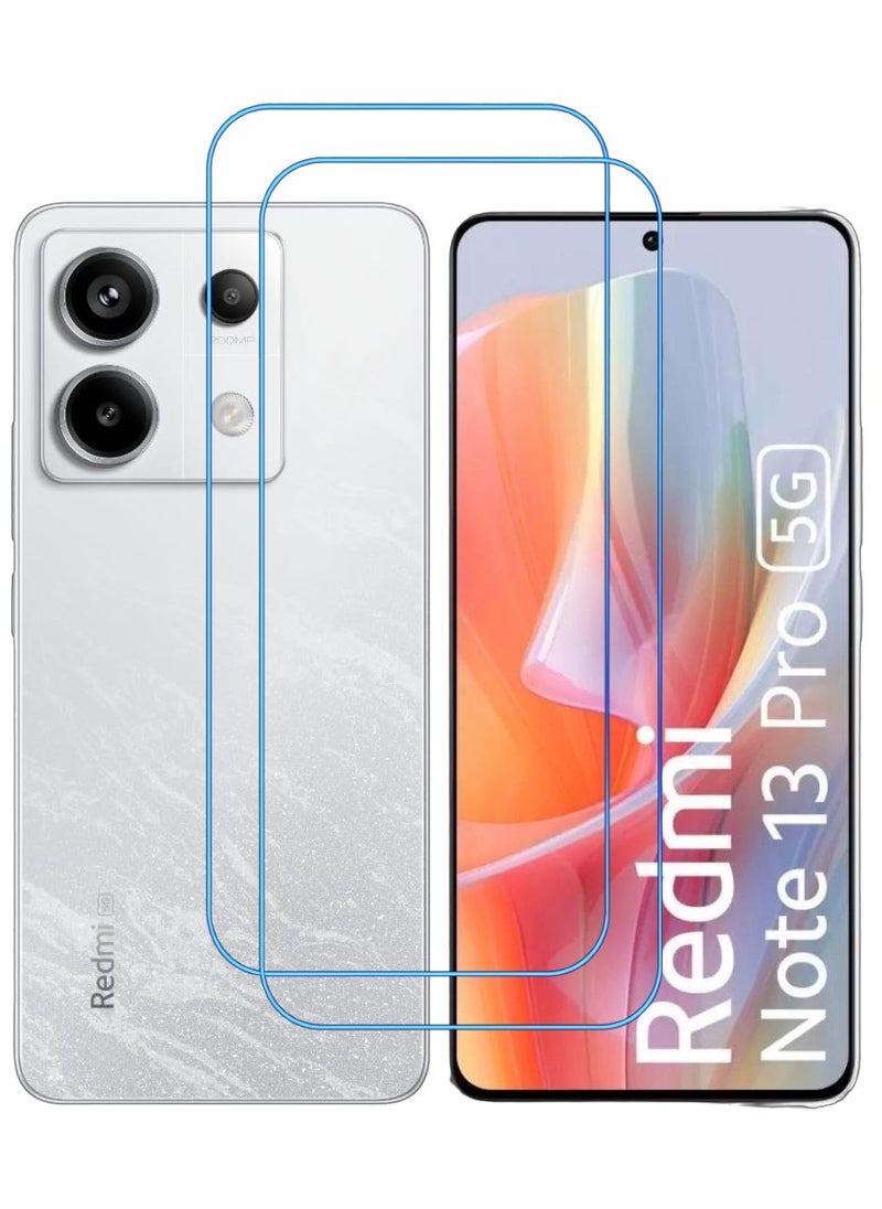 ACLIX 2 Pieces Antistatic ESD Dustproof Premium Quality High Definition Clear Tempered Glass Screen Protector Designed For Xiaomi Redmi Note 13  Pro - Image 1
