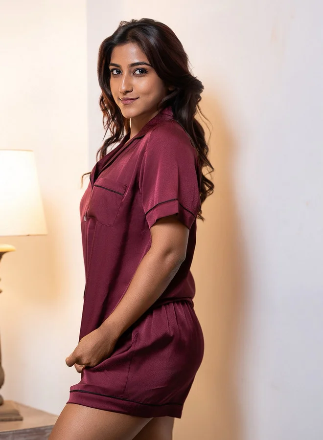 Aadaraya Aadaraya Short Set Shirt & Shorts