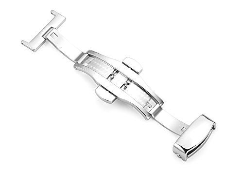 iStrap Stainless Steel Deployment Clasp Buckle Fasten Gold Black Silver Rose Gold Watchband Clasp 16mm 18mm 20mm 22mm - Image 4