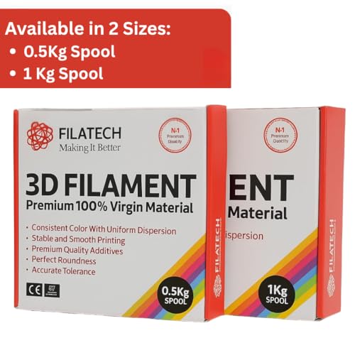 Filatech FilaFlexible 30 TPEE Based Engineering 3D Printer Filament175mm 003mm 05KG Spool TPU Superrior Made in UAE Black - Image 3