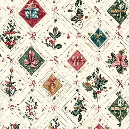 Kitico Peel and Stick Wallpaper Self Adhesive Wall Paper for Walls Waterproof Removable Contact Paper Roll for Everyday Home Dcor Christmas Gift Wrap Roll 173x393 - Image 1