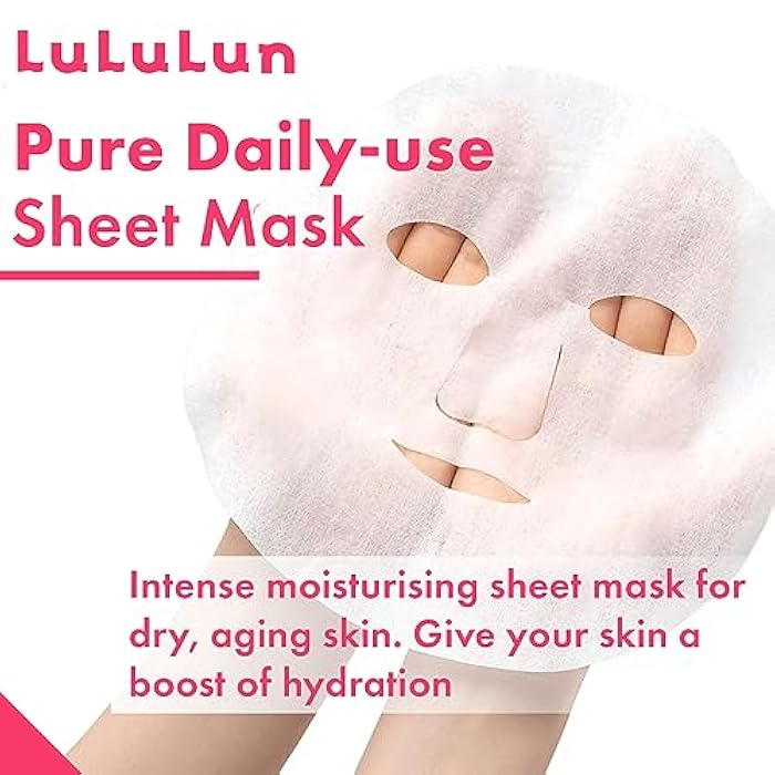 Lululun 32EA Anti Aging Face Mask for Women, Daily Face Masks Skincare & Moisturizing FACE MASK with Rice Extract& Honey, Collagen Face Mask Sheet & Facial Mask & Sheet Mask from Japan PRECIOUS MOIST - Image 3
