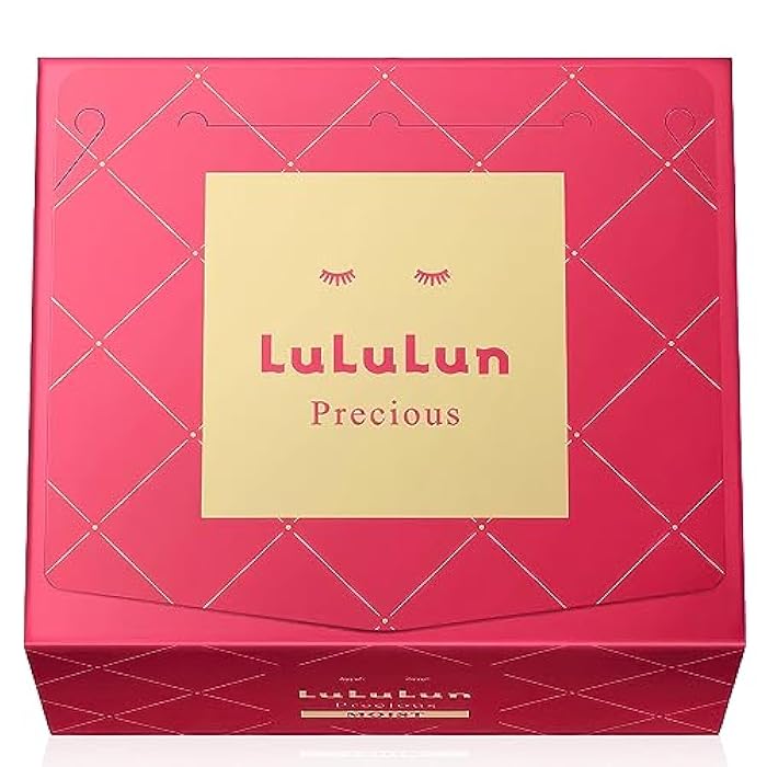 Lululun 32EA Anti Aging Face Mask for Women, Daily Face Masks Skincare & Moisturizing FACE MASK with Rice Extract& Honey, Collagen Face Mask Sheet & Facial Mask & Sheet Mask from Japan PRECIOUS MOIST - Image 1