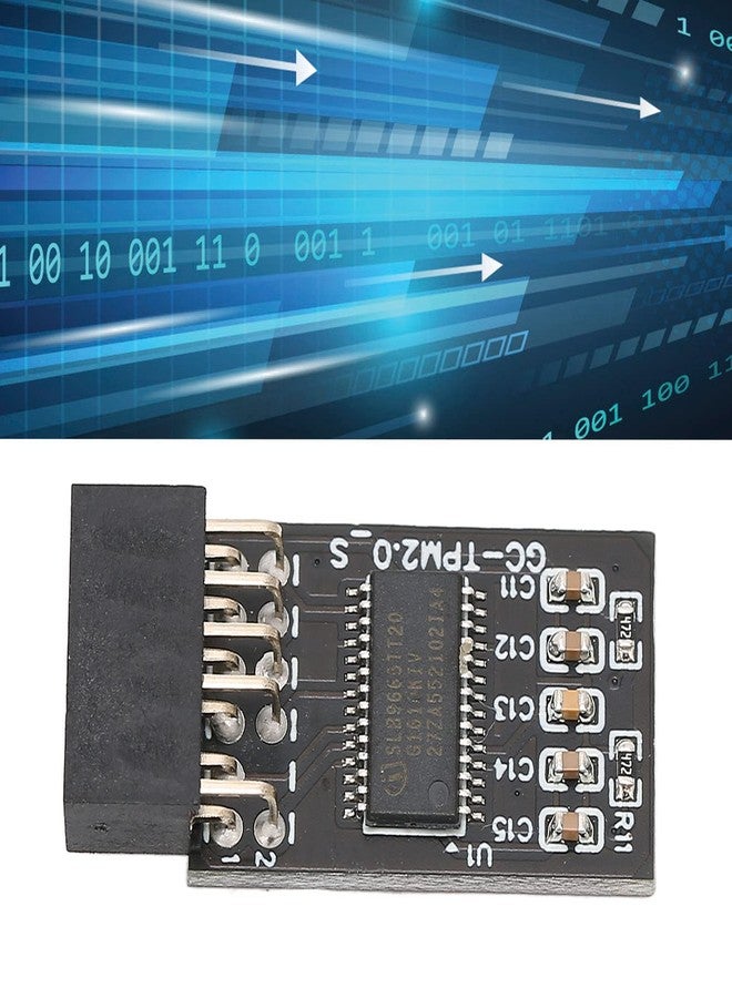 Yoidesu TPM 2.0 Encryption Security Module Compatible with Remote Card 11 Upgrade LPC TPM2.0 Module 12 pin for Motherboards - Image 3