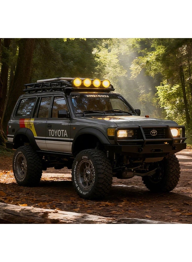 LC80 Land Cruiser Road Crawler R/C Car, 1:12 Scale 4WD Off-Road Vehicle - Image 5