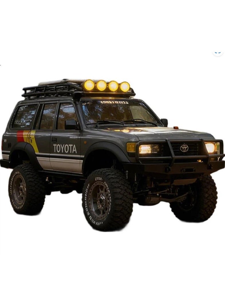 LC80 Land Cruiser Road Crawler R/C Car, 1:12 Scale 4WD Off-Road Vehicle - Image 3