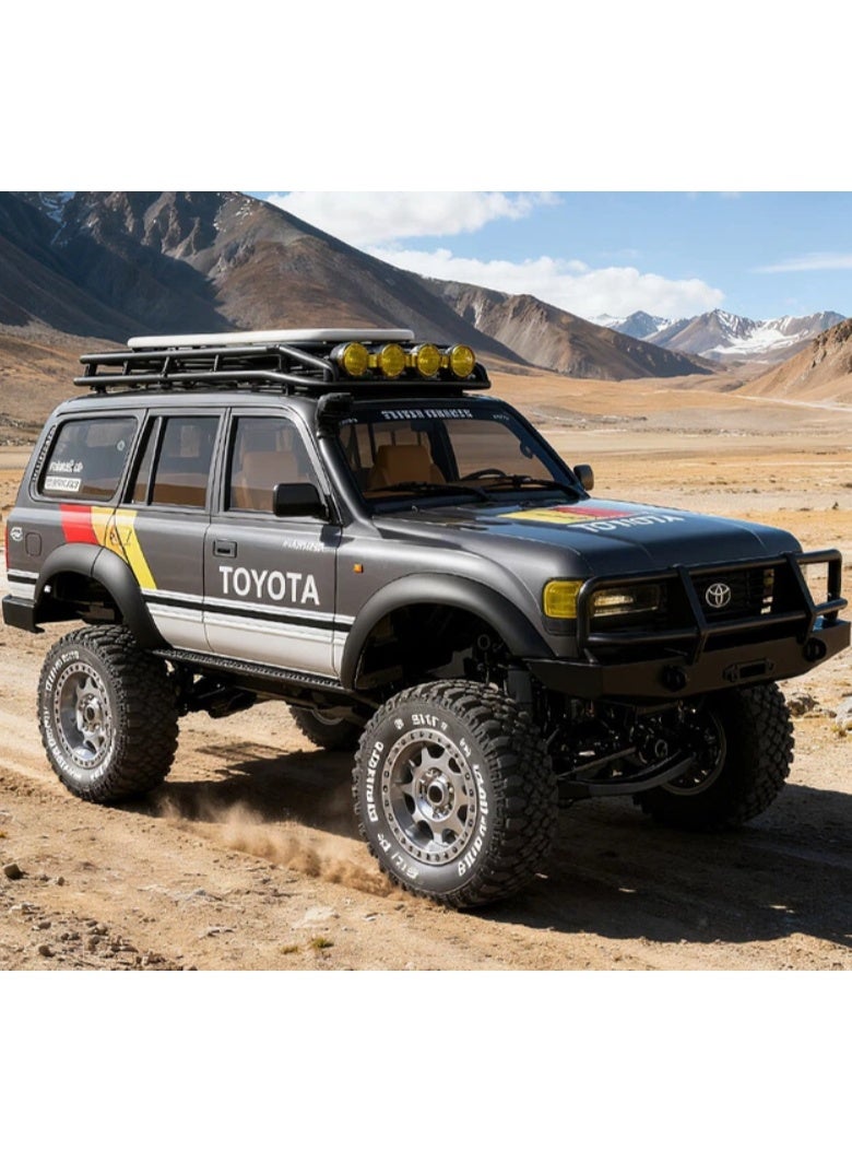LC80 Land Cruiser Road Crawler R/C Car, 1:12 Scale 4WD Off-Road Vehicle - Image 4