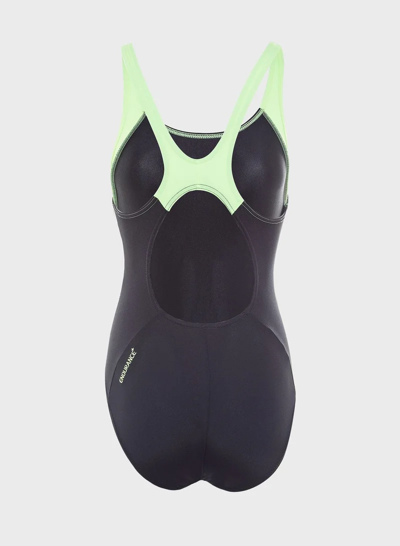 speedo Boom Splice Muscleback Swimsuit