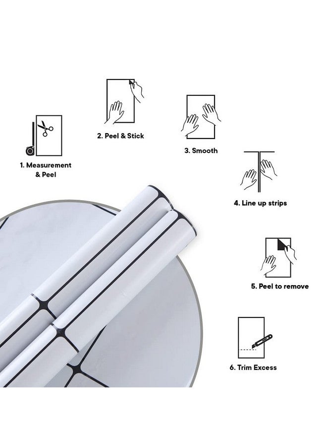 Kuber Industries Oil Proof Wallpaper For Walls Artistic Pattern Easy To Peel Stick & Remove Diy Heat Resistant Wallpaper Suitable On All Walls Pack Of 2 Roll60 Cm X 500 Cm - Image 3