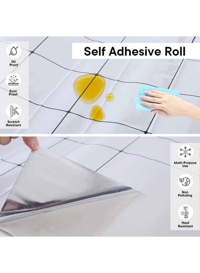 Kuber Industries Oil Proof Wallpaper For Walls Artistic Pattern Easy To Peel Stick & Remove Diy Heat Resistant Wallpaper Suitable On All Walls Pack Of 2 Roll60 Cm X 500 Cm - Image 4