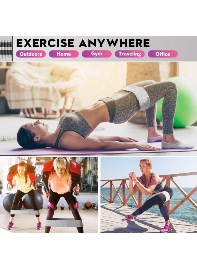 Bukela Resistance Bands, Yoga Starter Sets for Women and Men, 3 Set of Stretch Exercise Workout Bands for Booty Legs, Elastic Pilates Flexbands - Image 5