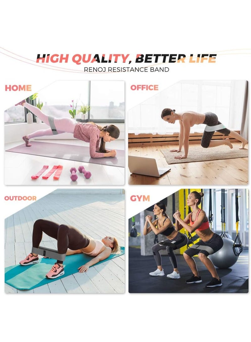 Bukela Resistance Bands, Yoga Starter Sets for Women and Men, 3 Set of Stretch Exercise Workout Bands for Booty Legs, Elastic Pilates Flexbands - Image 4