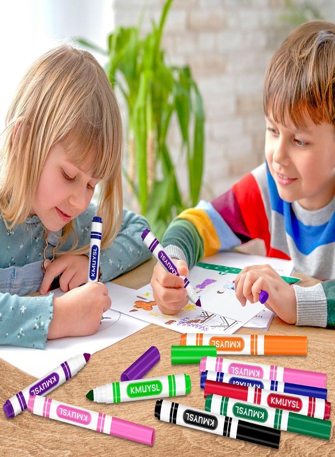 KMUYSL Washable Markers Bulk, Assorted Colors - Broad Line Conical Tip Coloring Markers for Kids, School Art Supplies & Back to School Supplies, Teacher Classroom Must Haves (16 Colors, 256 Pcs) - Image 4