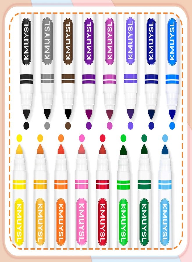 KMUYSL Washable Markers Bulk, Assorted Colors - Broad Line Conical Tip Coloring Markers for Kids, School Art Supplies & Back to School Supplies, Teacher Classroom Must Haves (16 Colors, 256 Pcs) - Image 2