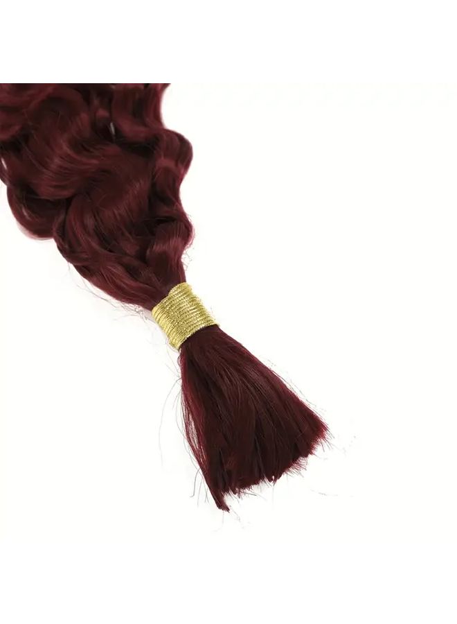 Deep Wave Braiding Hair 24 Inch Light Gold Unisex Bulk 100g For Boho Braids Parties Festivals - Image 5