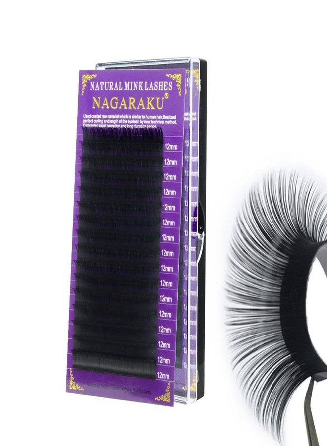 NAGARAKU Eyelash Extensions Individual Lashes 0.10mm C curl 15mm 16 Rows Soft Natural Matte Black Professional Mega Volume Beauty Salon Supplies (15mm, 0.10 C) - Image 1